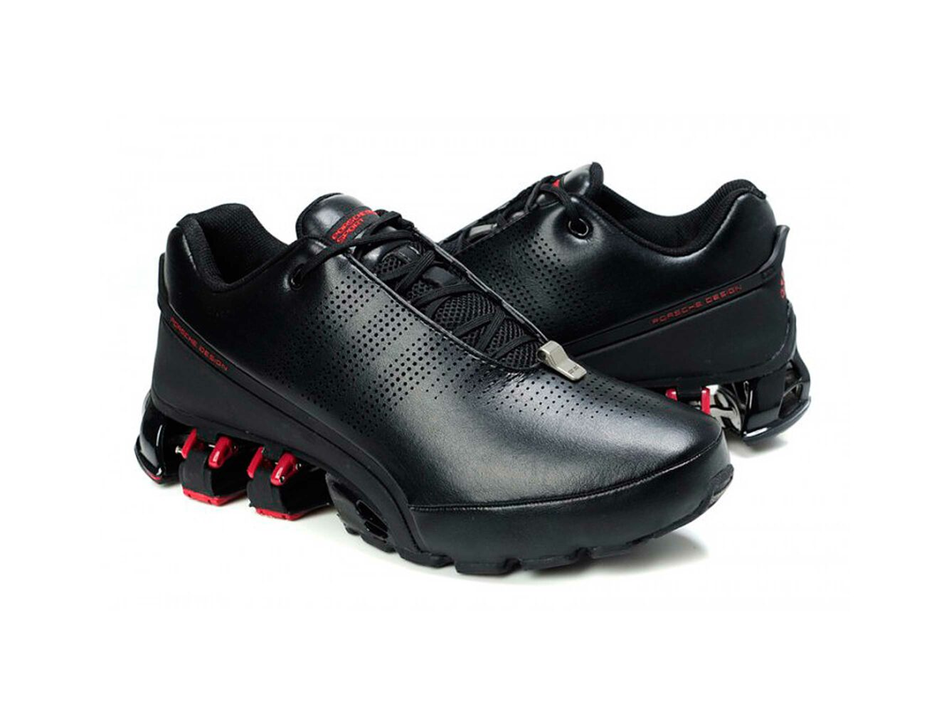 adidas porsche design bounce P’5000 s2 top layer leather black red купить