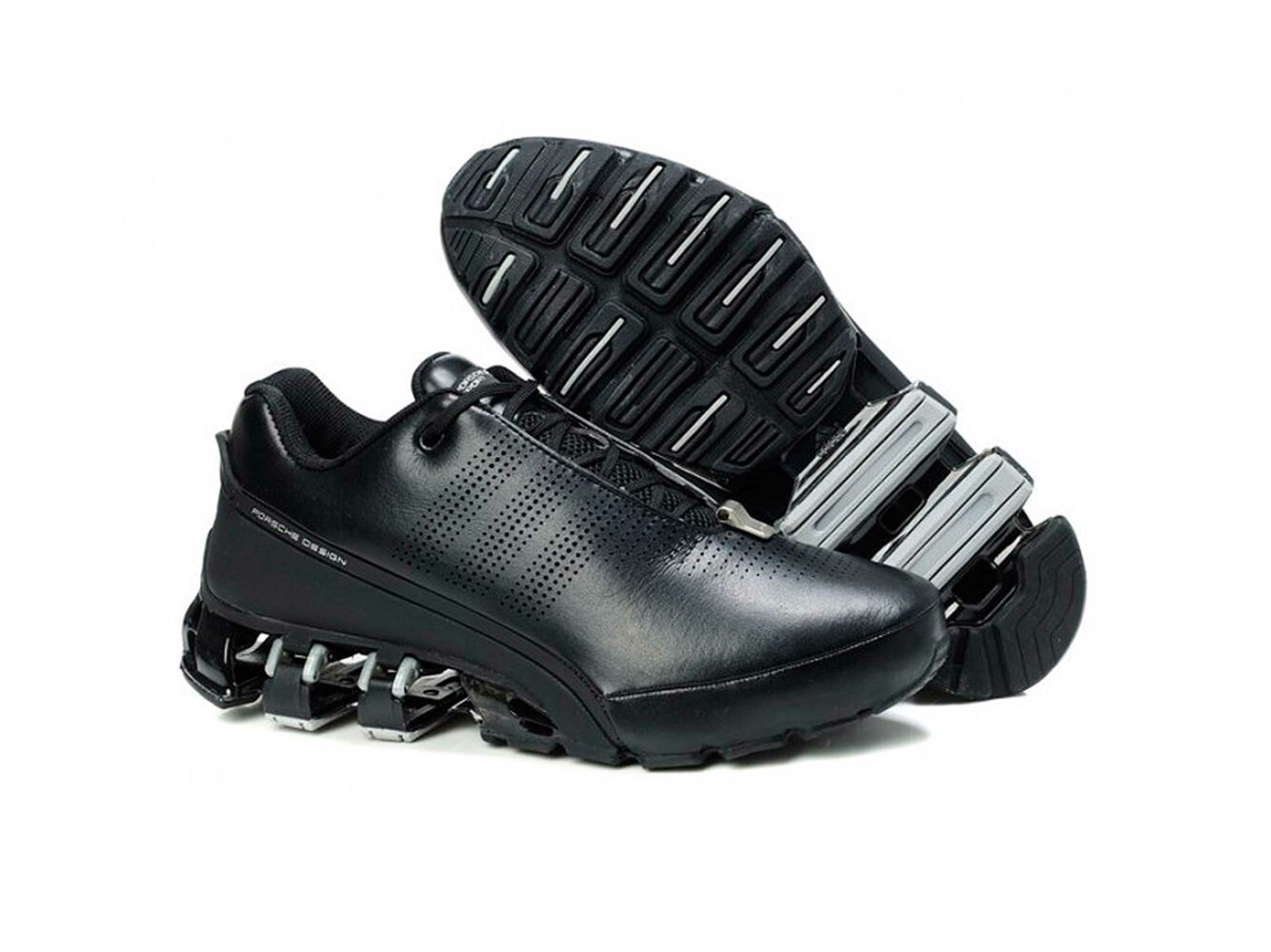 adidas porsche design sport bounce P’5000 s2 top layer leather black silver купить