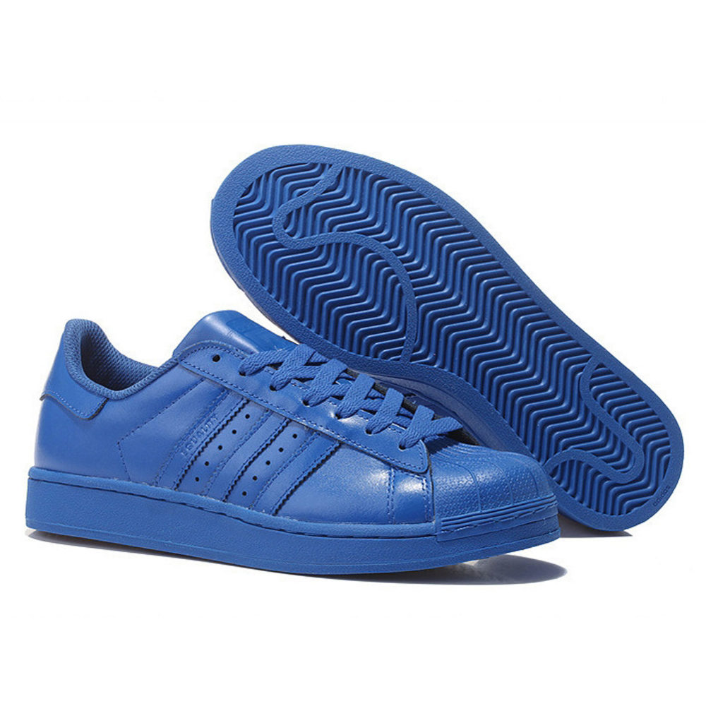 adidas superstar supercolor by Pharrell Williams bold blue