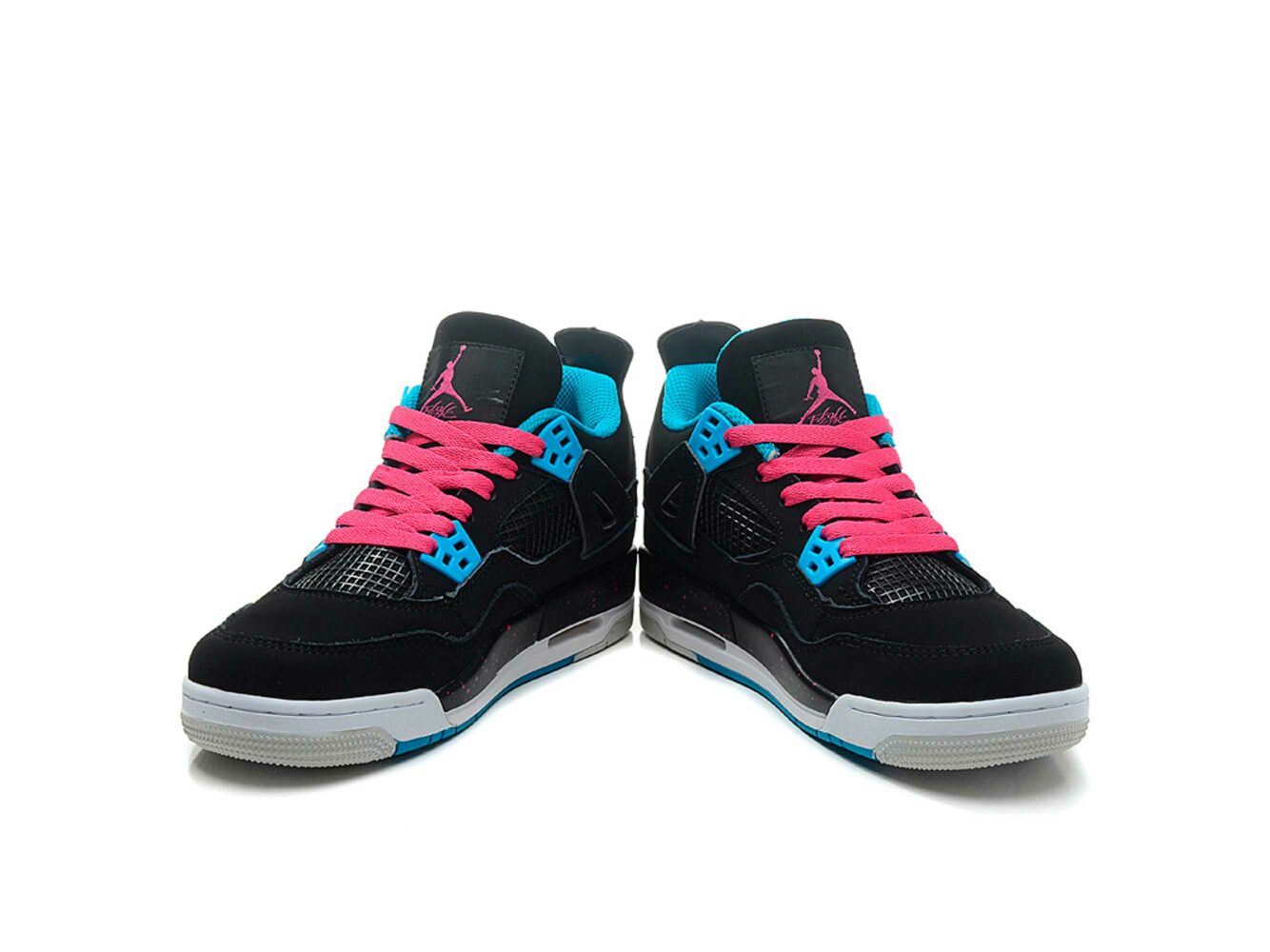 nike air jordan 4 retro black dynamic blue pink 487724-019 интернет магазин