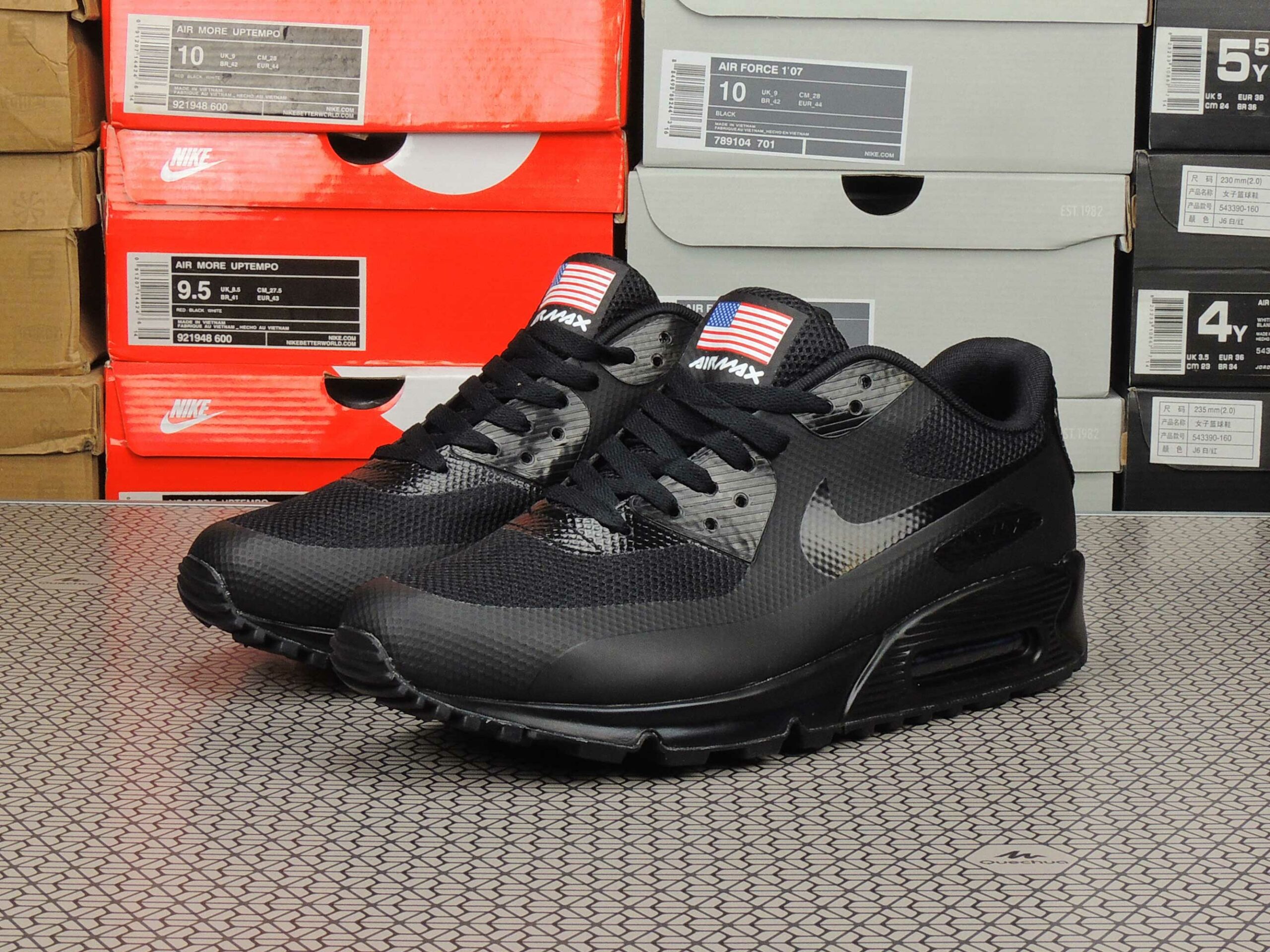 nike air max 90 hyperfuse independence day 2013 black ⋆ ...