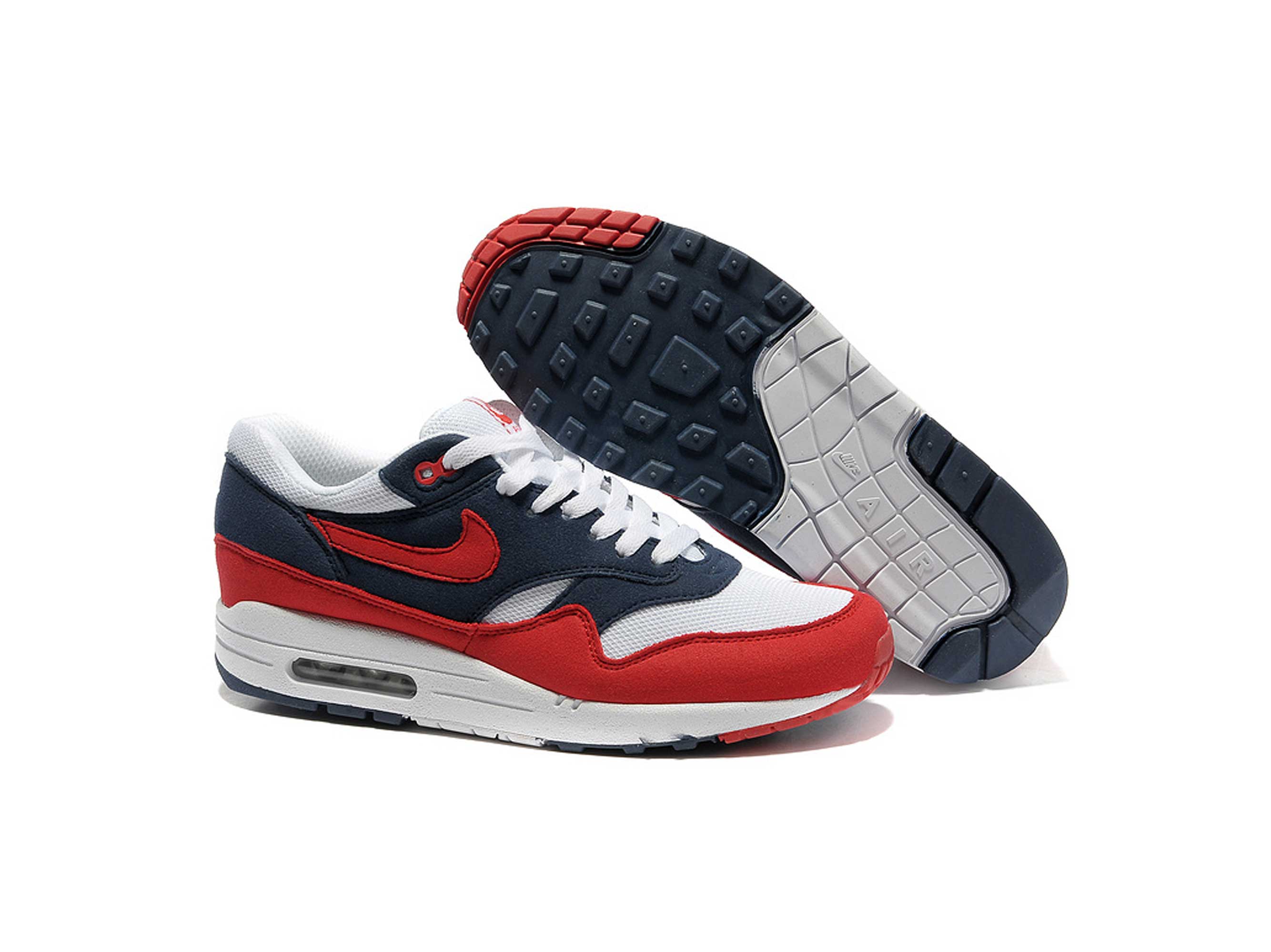 red white and blue nike air