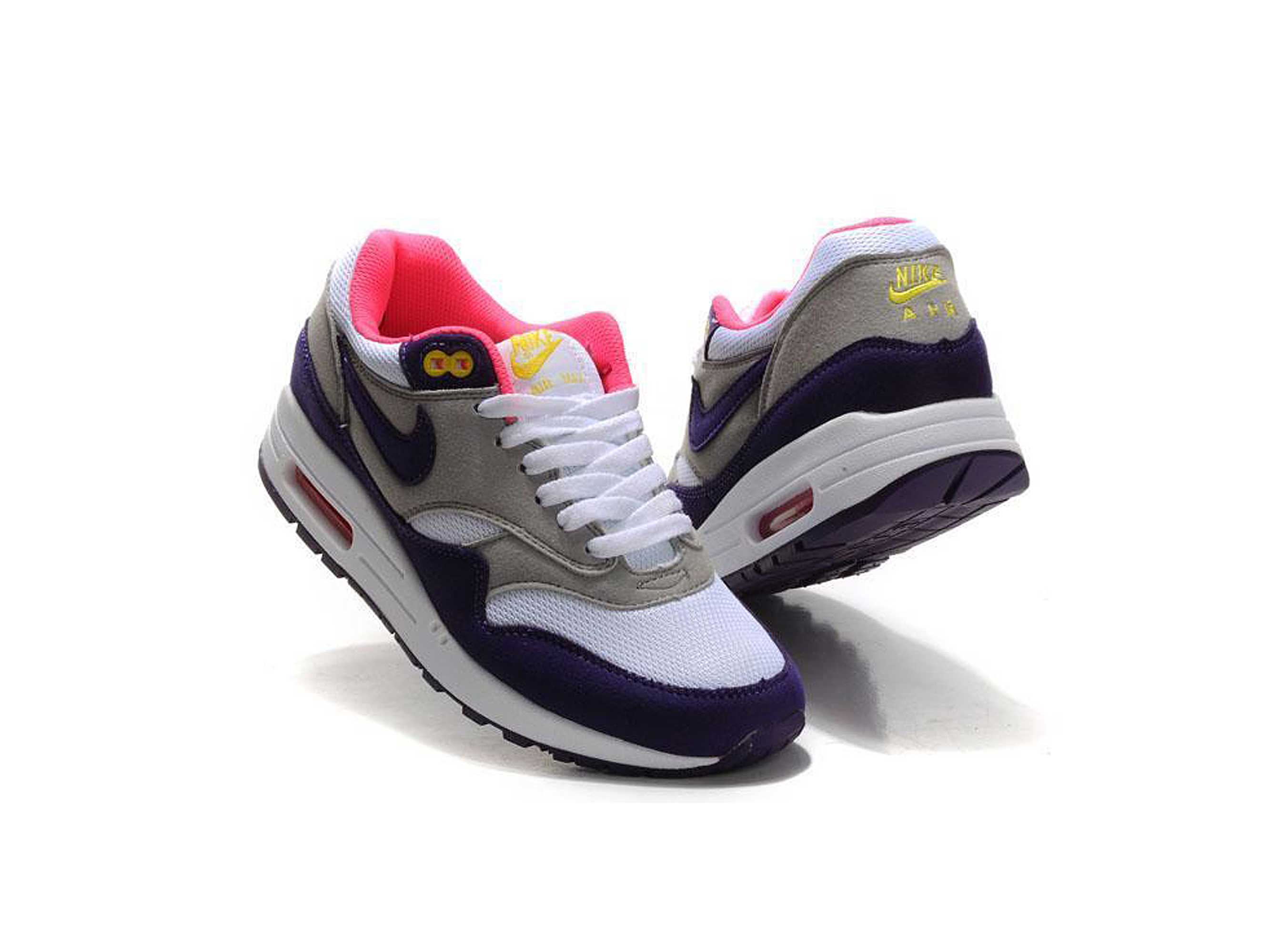 purple grey and white air max