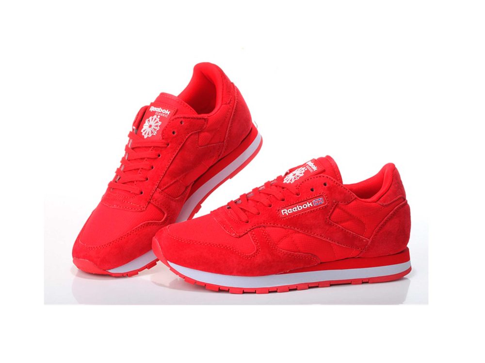 reebok classic red and black
