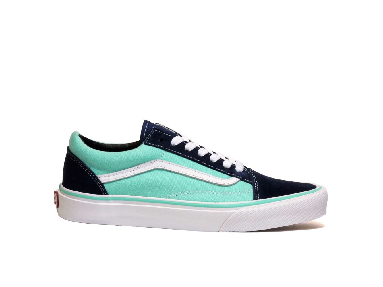 vans old skool green blue white купить