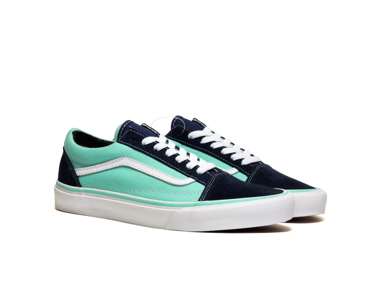 vans old skool green blue white купить