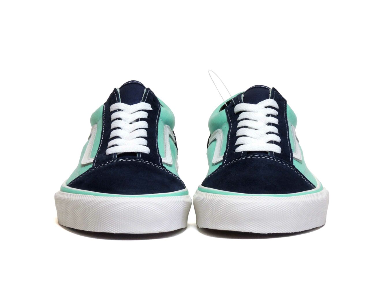 vans old skool green blue white купить