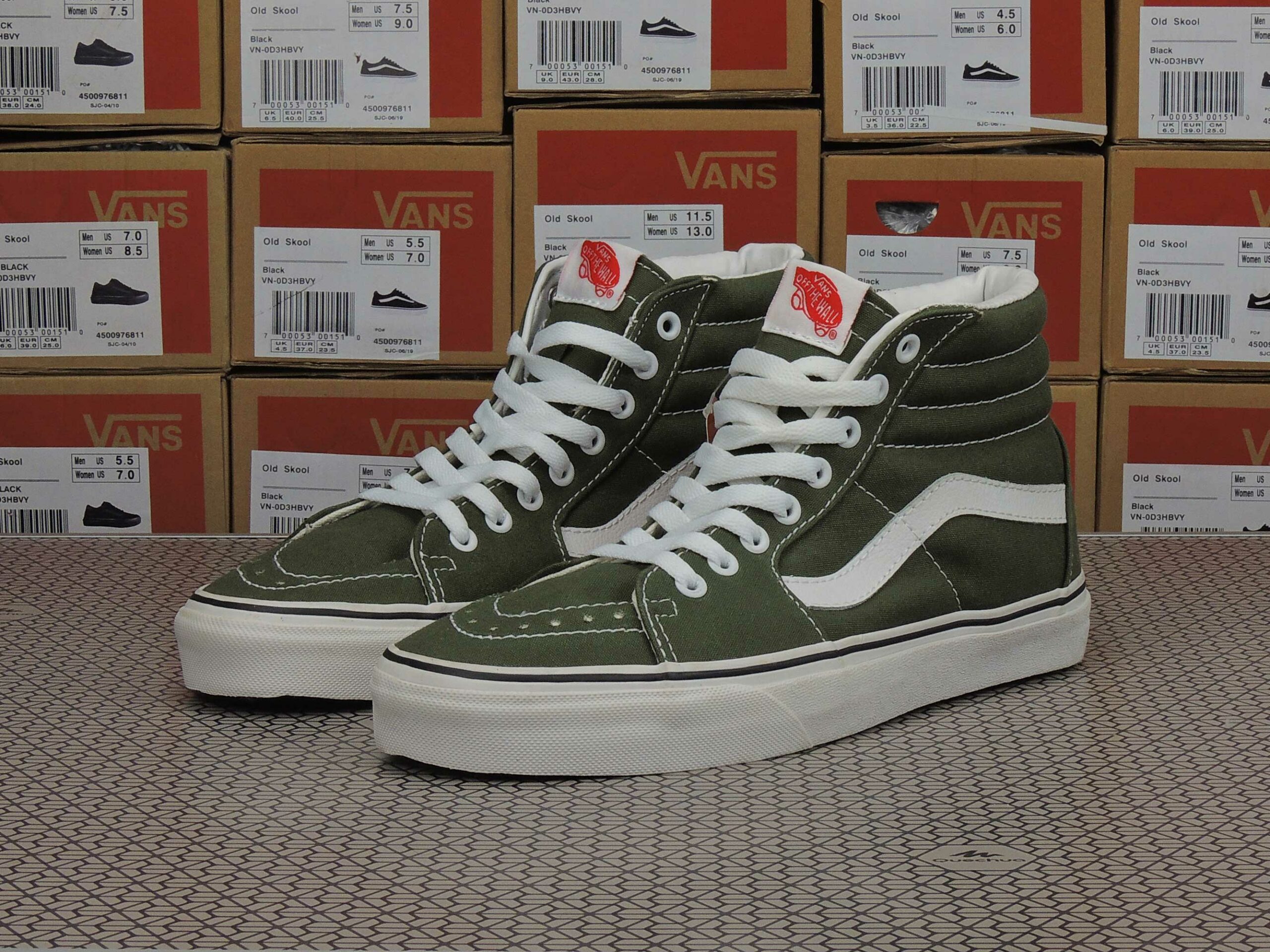 vans sk8-hi dark olive ⋆ кроссовки садовод