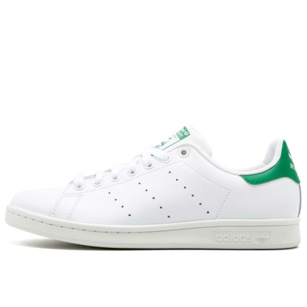 adidas stan smith leather white green