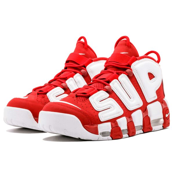 nike air more uptempo supreme varsity red white