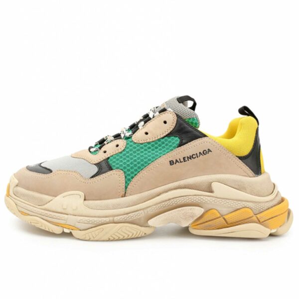 balenciaga triple S green yellow