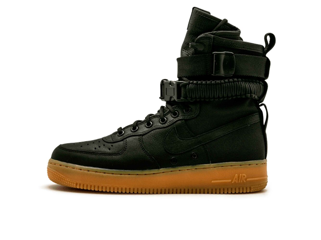 nike sf air force 1 black gum 859202_009 купить