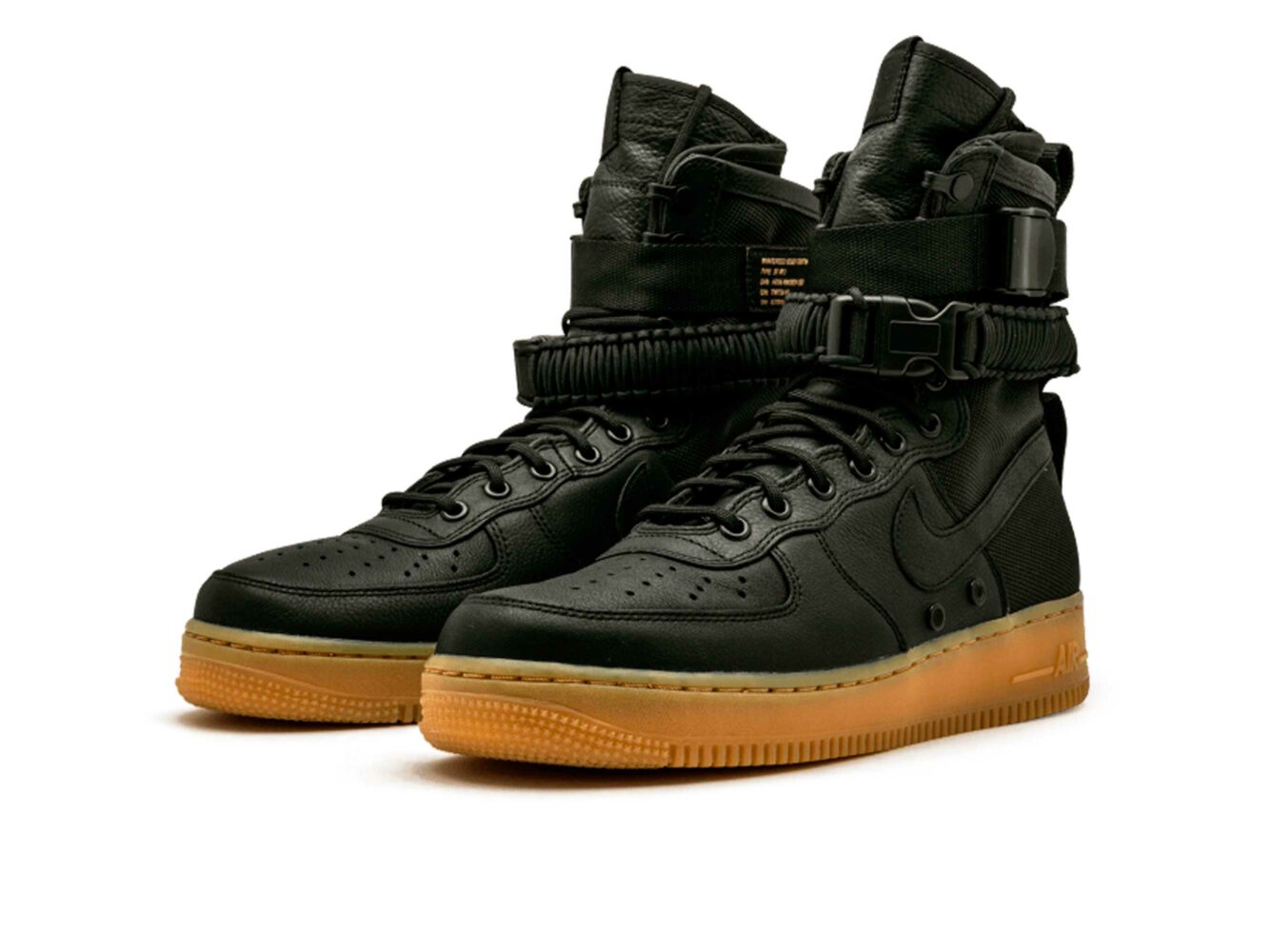 nike sf air force 1 black gum 859202_009 купить