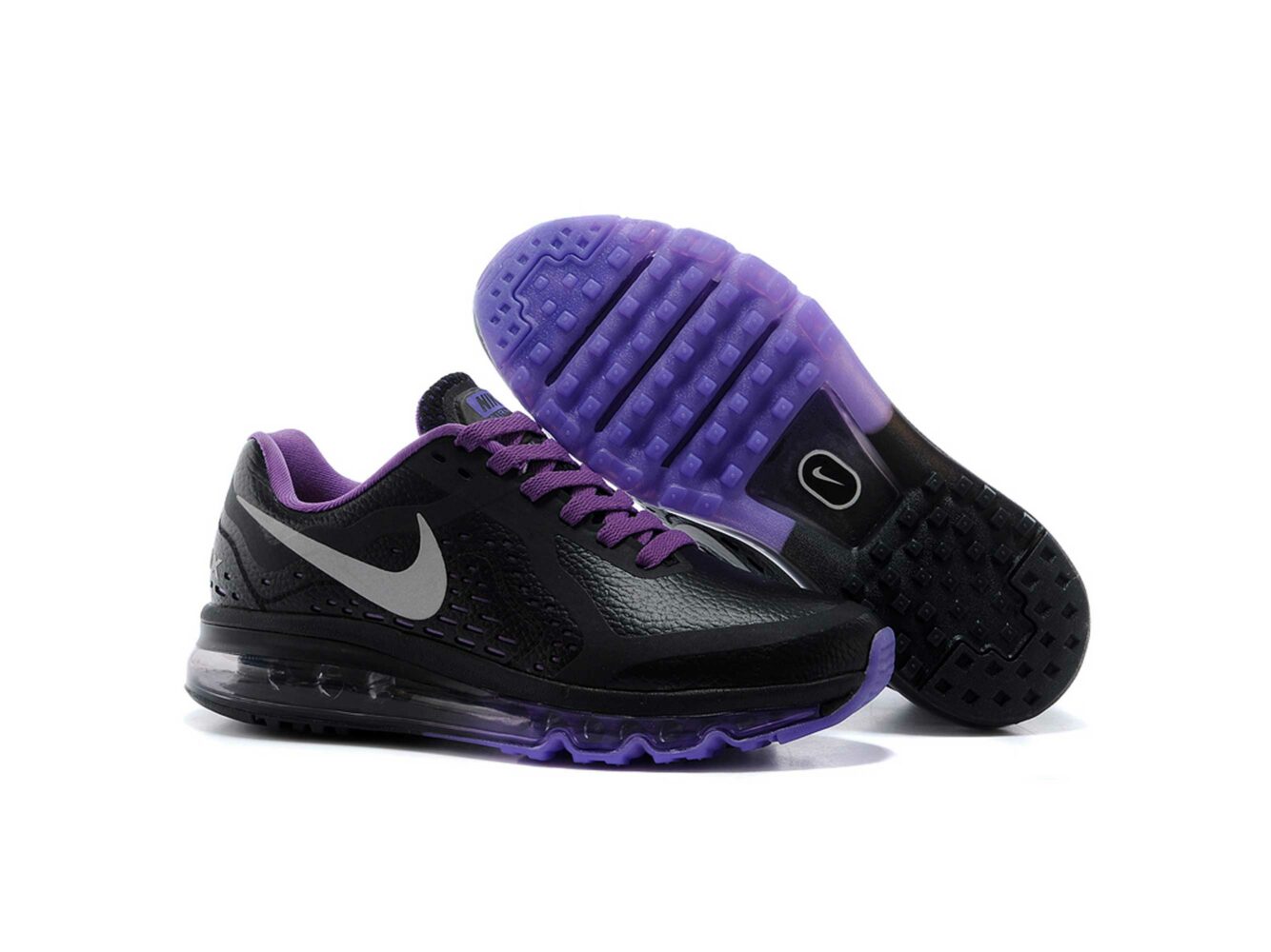 nike air max 2014 black purple купить