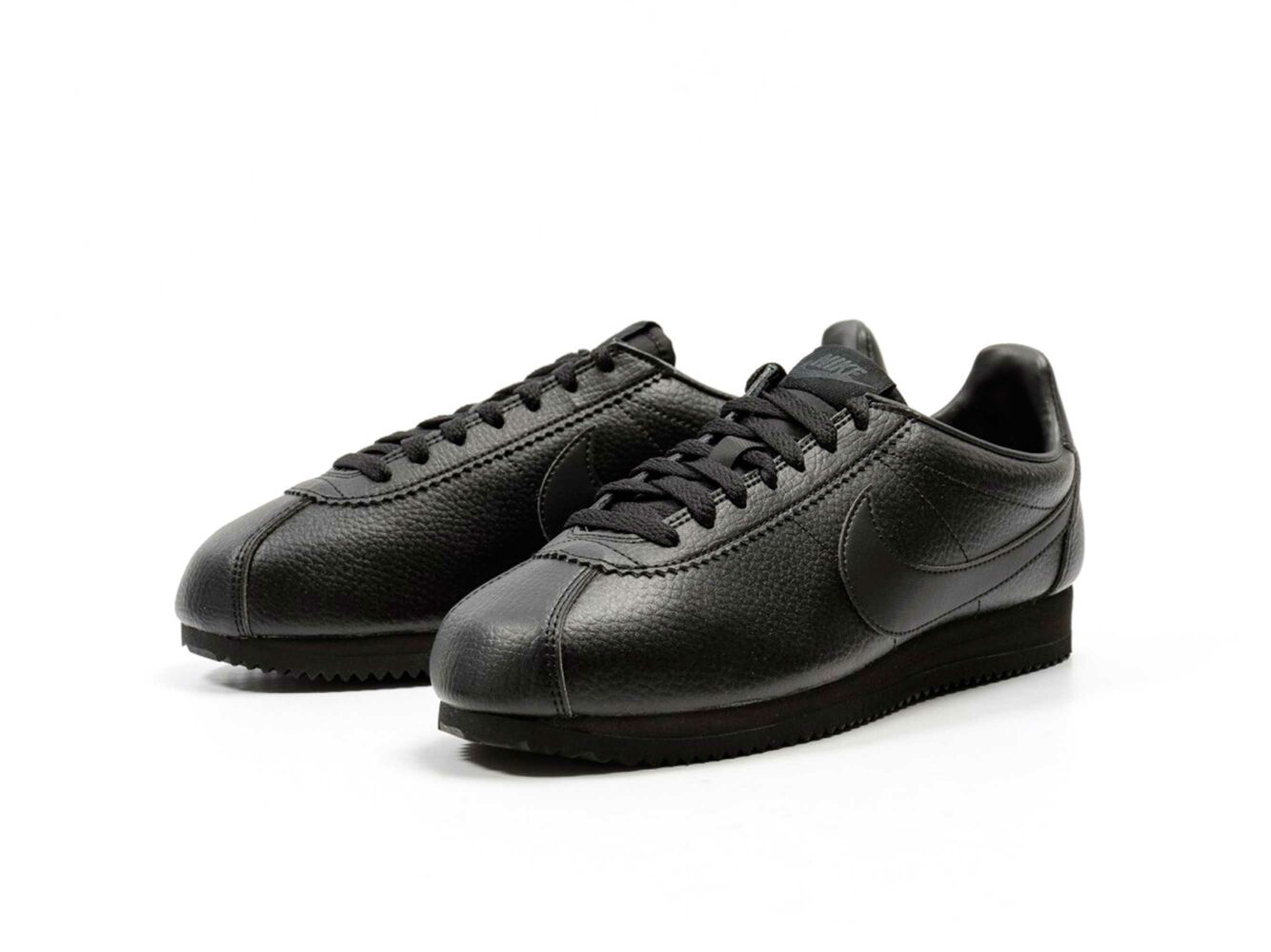 nike cortez leather all black 749571_002 купить