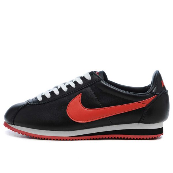 nike cortez leather triple black red 349026_061