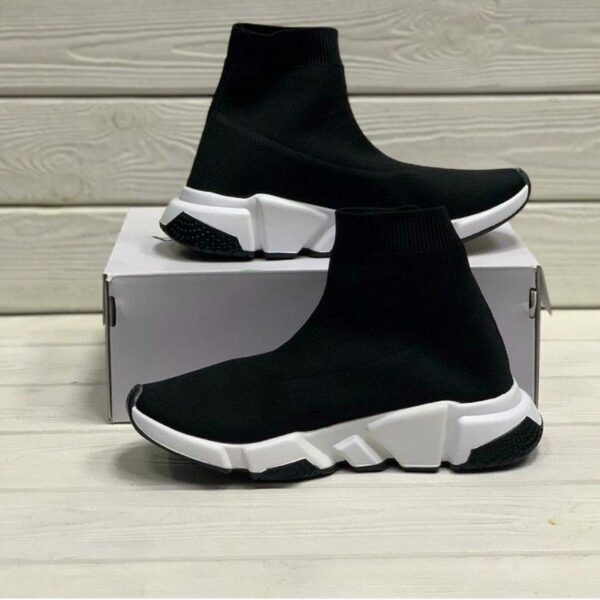 balenciaga mid black white