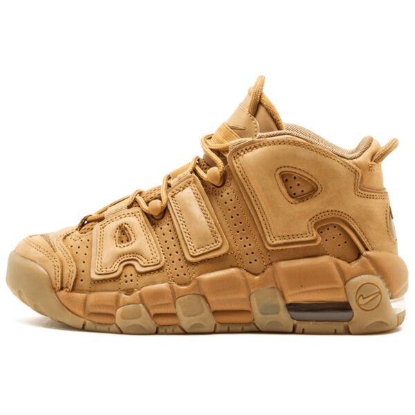 nike air more uptempo se (gs) flax-gum light brown