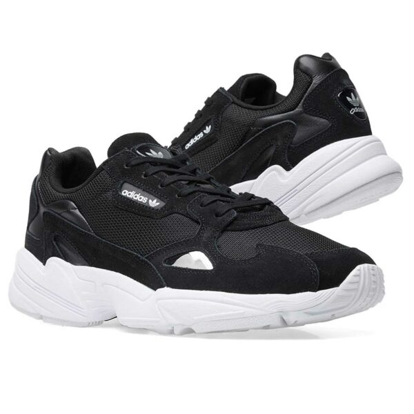 adidas falcon black white