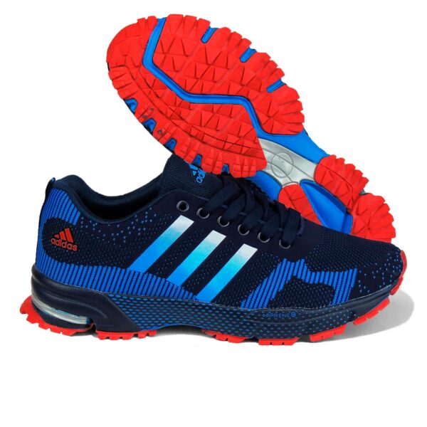 adidas marathon flyknit blue red