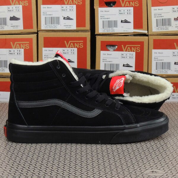 vans sk8 hi all black