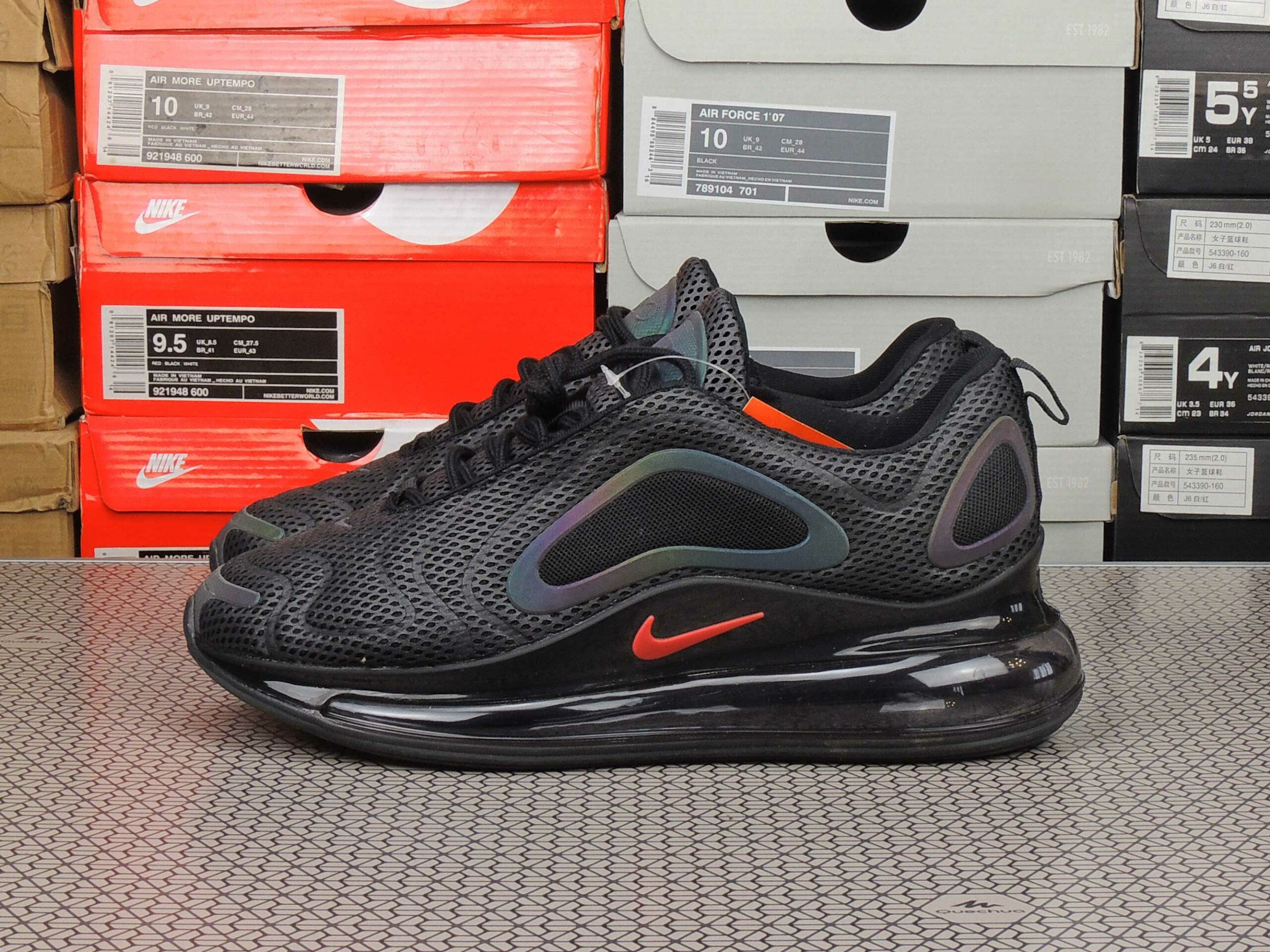 nike air max 720 black red ao2924 003