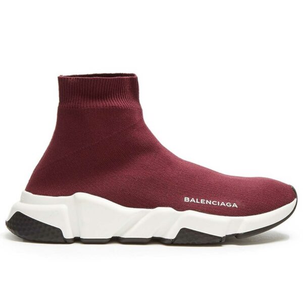 balenciaga mid burgundy