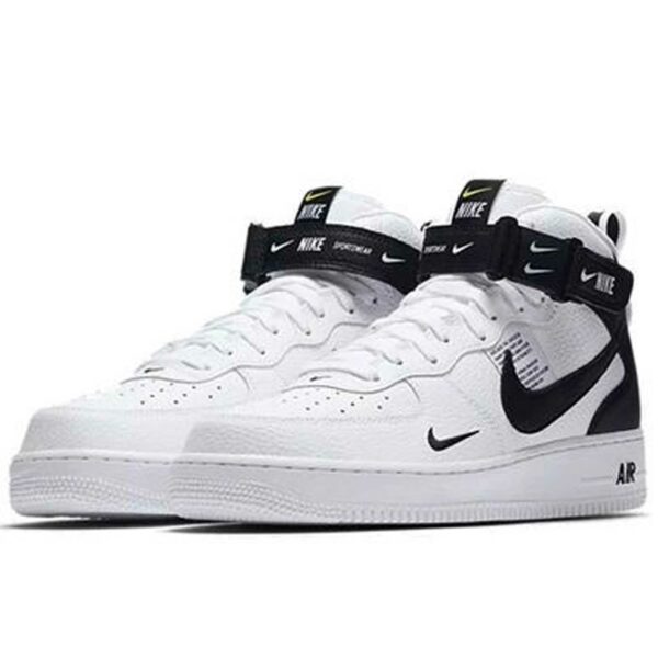 nike air force 1 mid 07 lv8 white black 804609_103