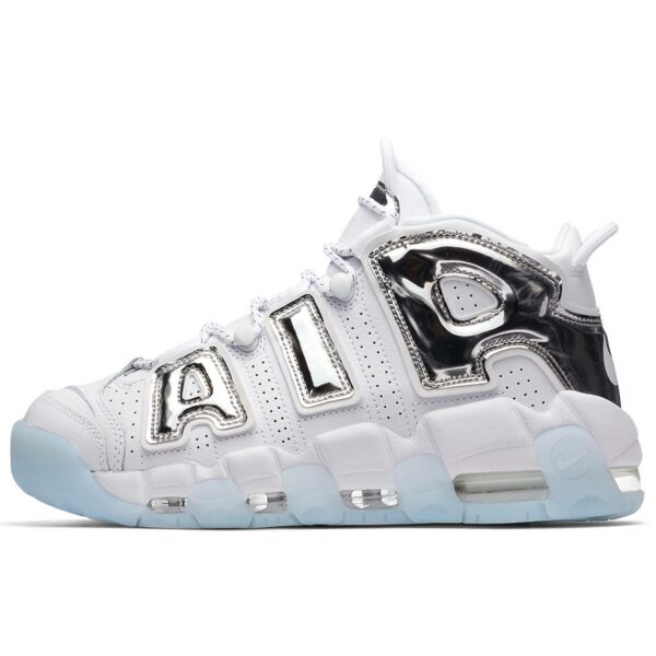 nike air more uptempo white chrome blue tint