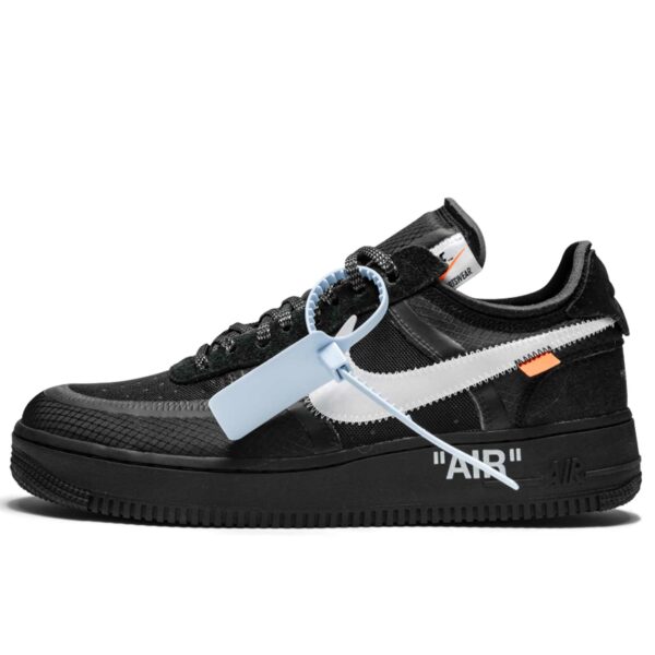 off white x nike air force 1 low black AO4606_001 купить