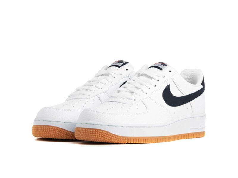 white air force with gum bottom