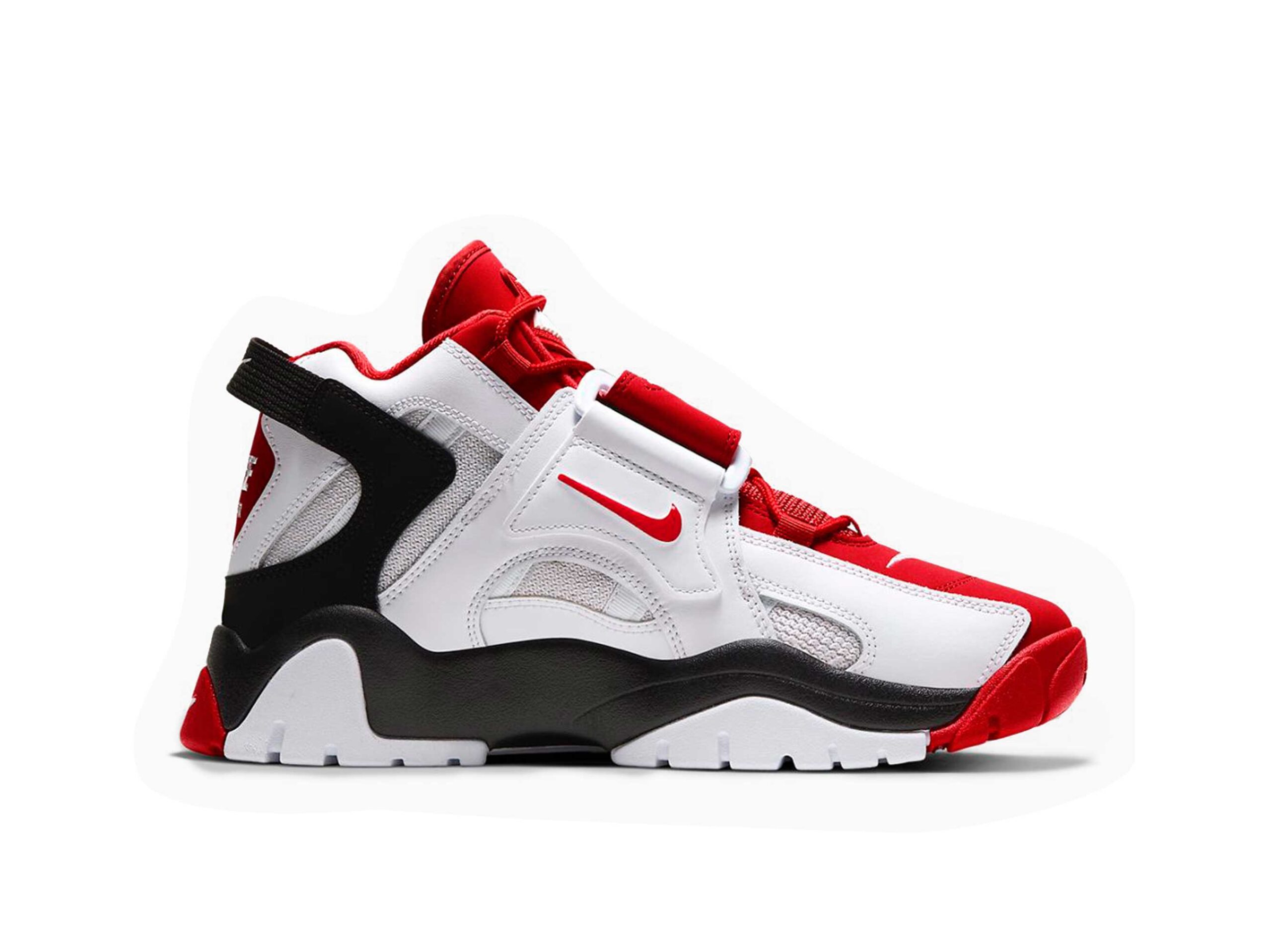 nike air barrage red and black