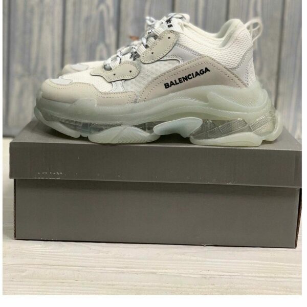 balenciaga triple s all white