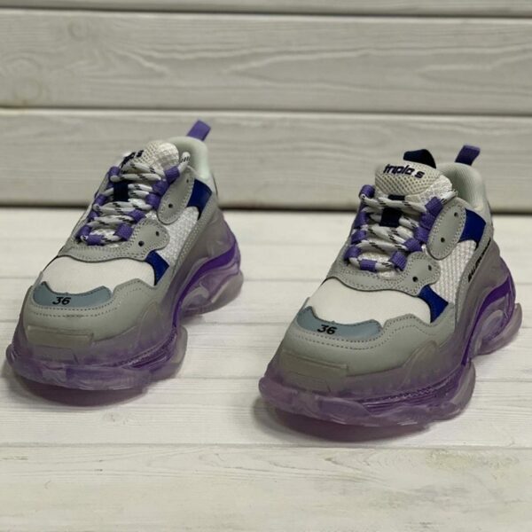 balenciaga triple s grey purple