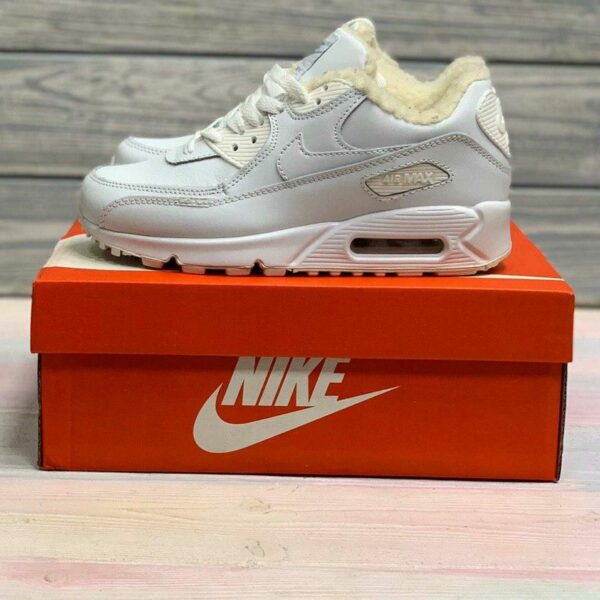 nike air max 90 LTR all white winter