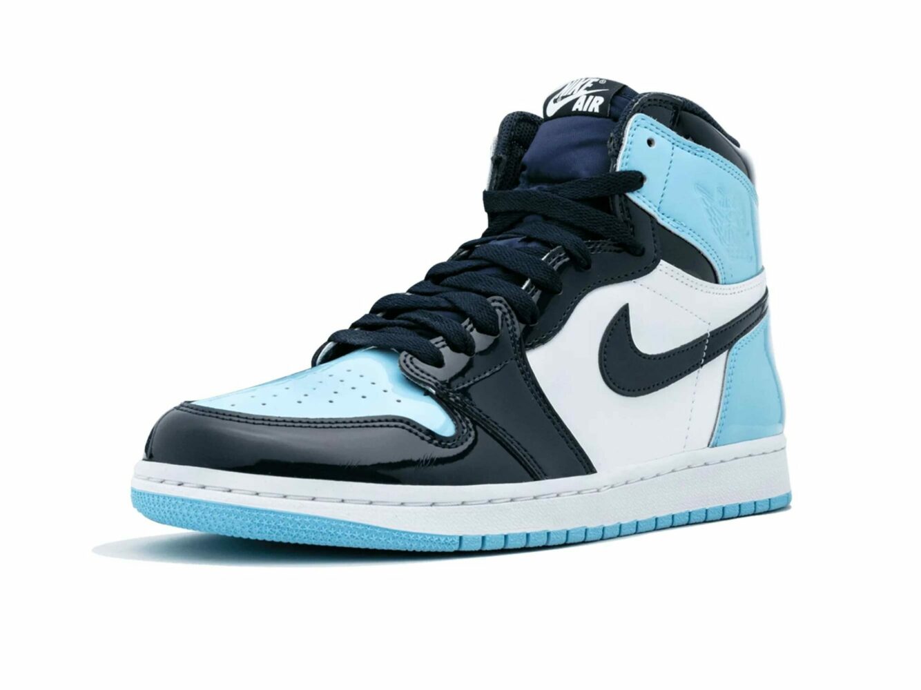 nike air Jordan 1 high UNC patent leather CD0461_401 купить