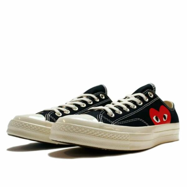 converse all star chuck 70 ox low comme des garcons black half heart 150206С