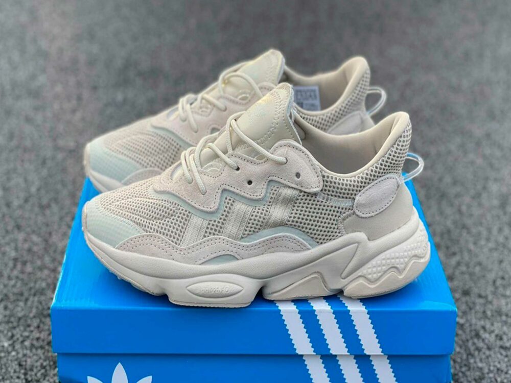 ozweego beige femme