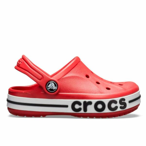 crocs bayaband logo clog red