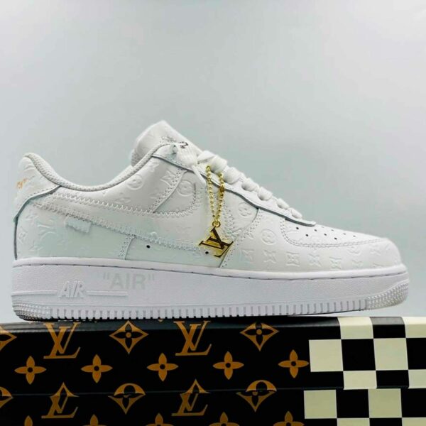 nike air force 1 sotheby s auction results x louis vuitton white