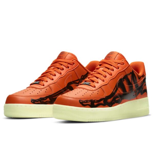 nike air force 1 skeleton brilliant orange CU8067_800 купить