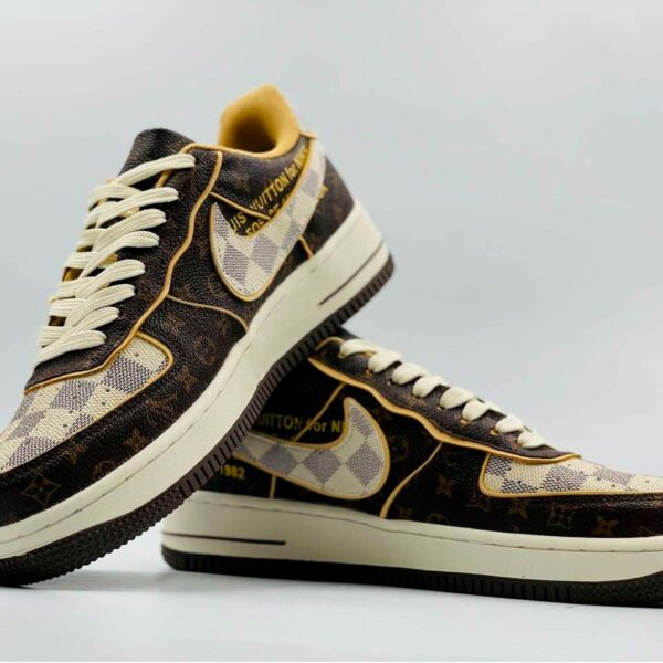 nike air force 1 sotheby s auction results x louis vuitton brown