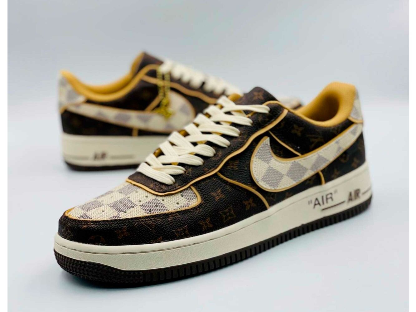 nike air force 1 sotheby s auction results x louis vuitton brown купить