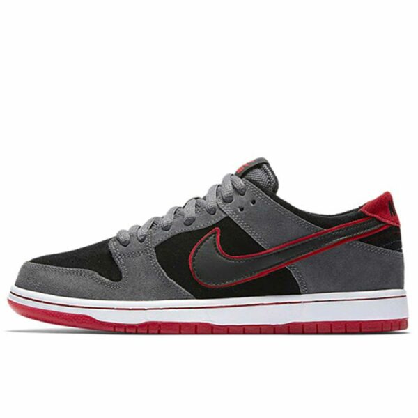 nike sb dunk zoom low pro grey black купить