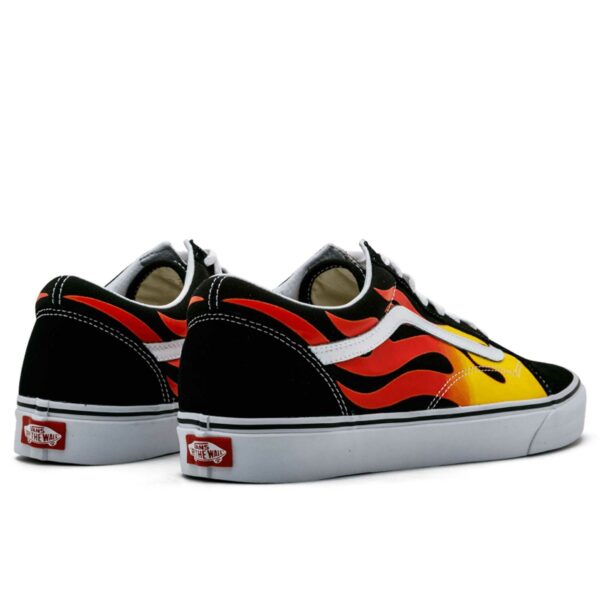 vans old skool red yellow flame VN0A38G1PHN