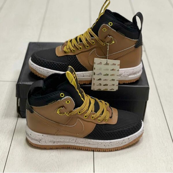 nike air force 1 duckboot black beige