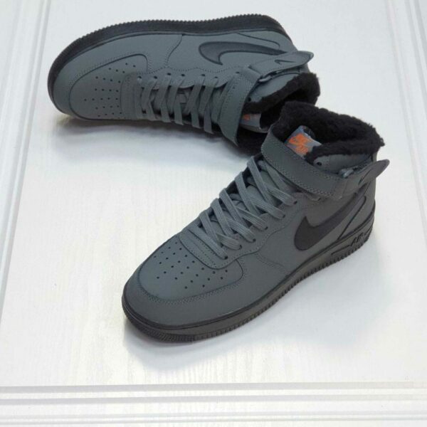 nike air force 1 mid grey winter