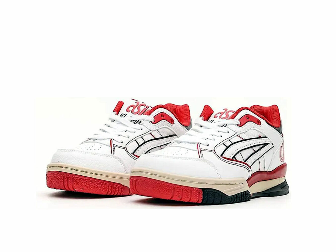 asics city poster chicago sportlyte low white red 1203A233-020 купить