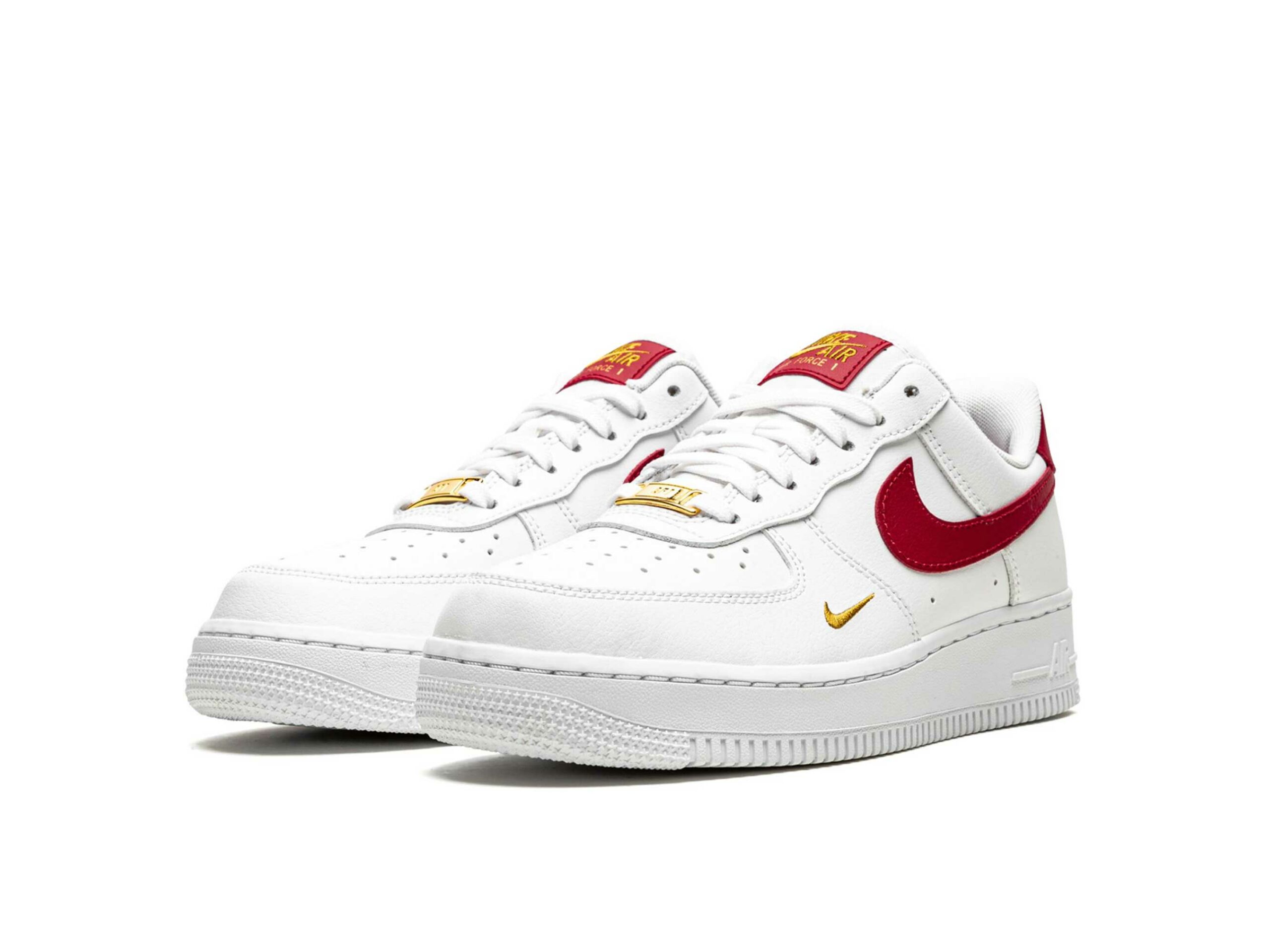 womens red and white nike air force 1