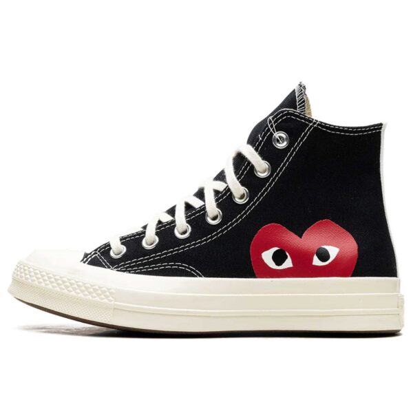 converse all star chuck 70 hi black half heart купить